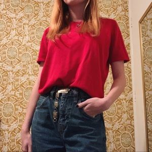 🍒Vintage Cherry Red Boxy T-Shirt🍒